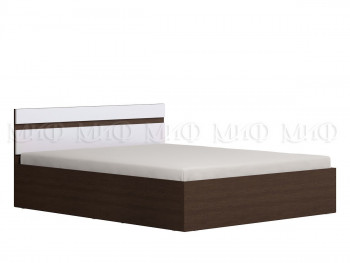Ким кровать с подъемным механизмом 1,4 (Венге/белый глянец) в Мазульском - mazulskij.mebel54.com | фото