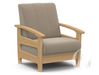 Кресло для отдыха Омега (бук лак/CATANIA LATTE) в Мазульском - mazulskij.mebel54.com | фото