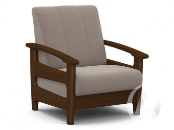Кресло для отдыха Омега (орех лак/CATANIA COCOA) в Мазульском - mazulskij.mebel54.com | фото
