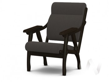 Кресло Вега-10 (венге лак/ULTRA GRAFIT) в Мазульском - mazulskij.mebel54.com | фото