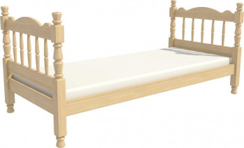 Кровать одинарная Аленка из массива сосны 800*1890 Сосна в Мазульском - mazulskij.mebel54.com | фото
